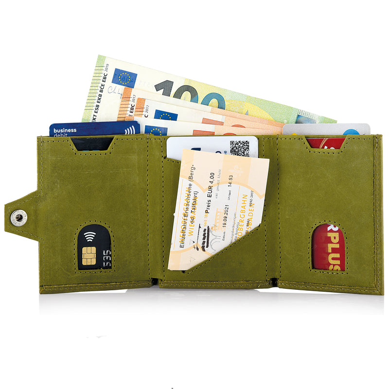 Mini Wallet | für Karten, Scheine und Münzen, mit RFID Schutz