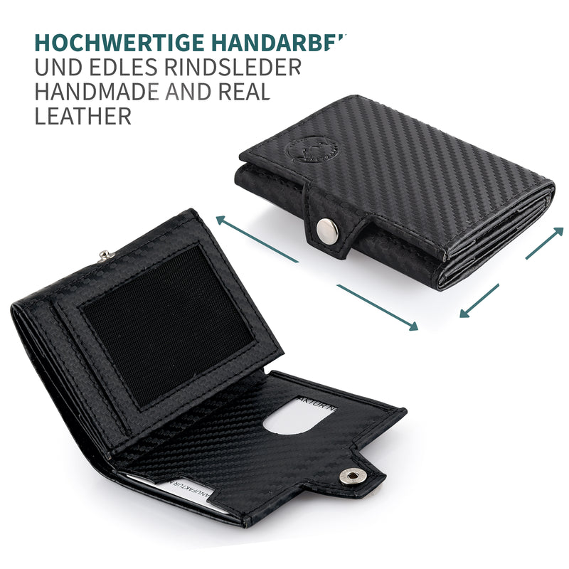 Mini Wallet | für Karten, Scheine und Münzen, mit RFID Schutz