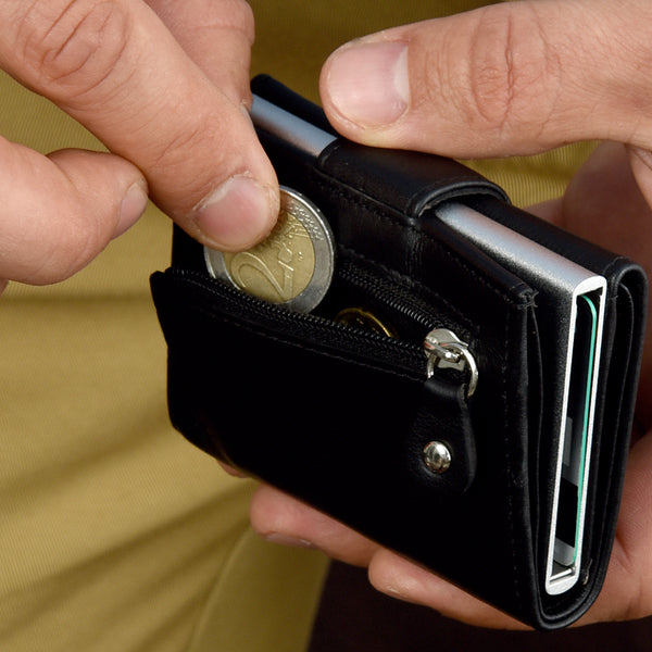 RFID Wallet mit kleinem Münzfach