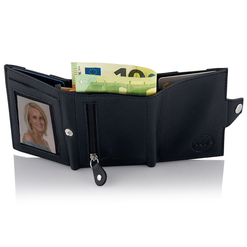 Mini Wallet | für Karten, Scheine und Münzen, mit RFID Schutz
